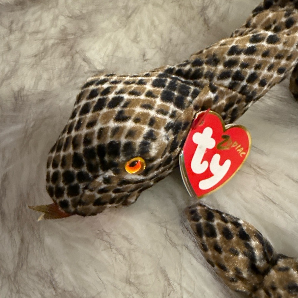 TY Beanie Baby Chinese Zodiac Snake Plush
